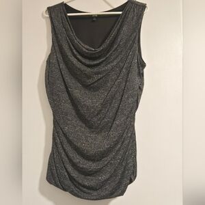 Elegant Gray Sleeveless Top